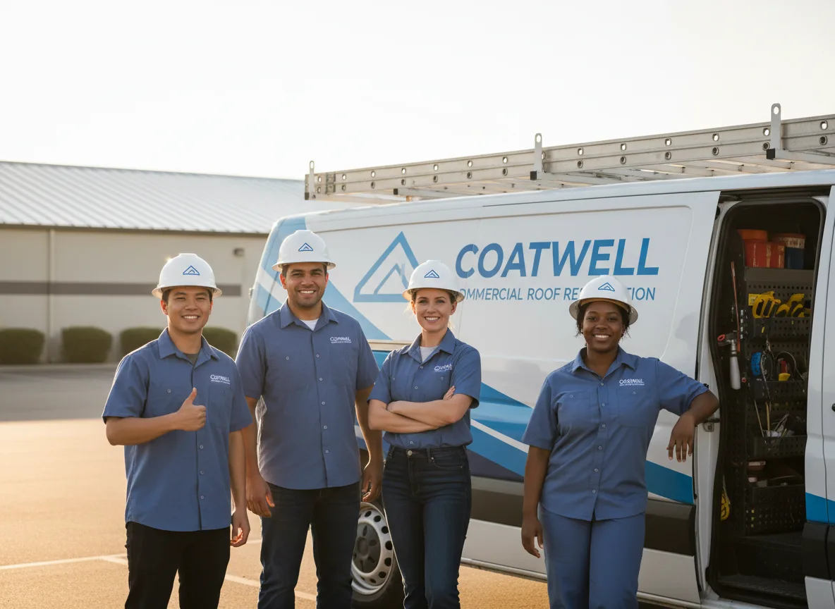 Commercial roof coating company in Plainville, IL